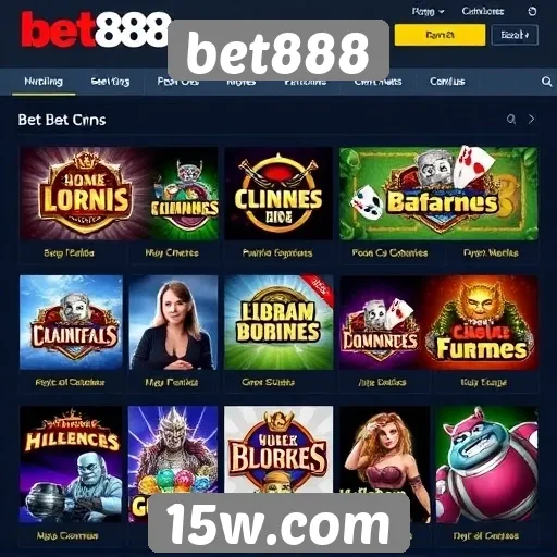 A variedade de jogos oferecidos na plataforma bet888